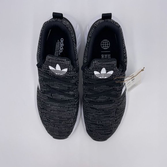 adidas Swift Run 22 Black / White Womens Shoes - Picture 5 of 8